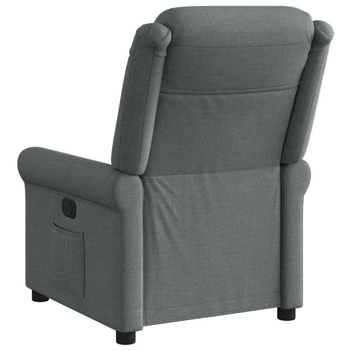 VIDAXL Fauteuil inclinable Gris fonce Tissu