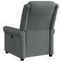 Voir la diapositive 5 : VIDAXL Fauteuil inclinable Gris fonce Tissu