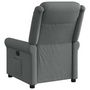Voir la diapositive 5 : VIDAXL Fauteuil inclinable Gris fonce Tissu