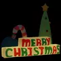 VIDAXL Decoration gonflable Merry Christmas avec LED 197 cm