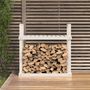 Voir la diapositive 3 : VIDAXL Support pour bois de chauffage Blanc 110x35x108,5cm Bois de pin