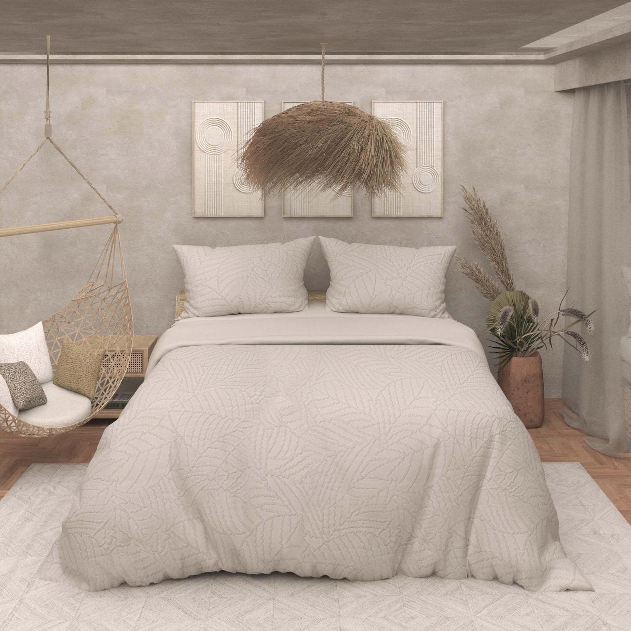 Voir la diapositive 2 : SOLEIL D'OCRE Parure housse de couette 3D microfibre MAYA, par Soleil d'Ocre