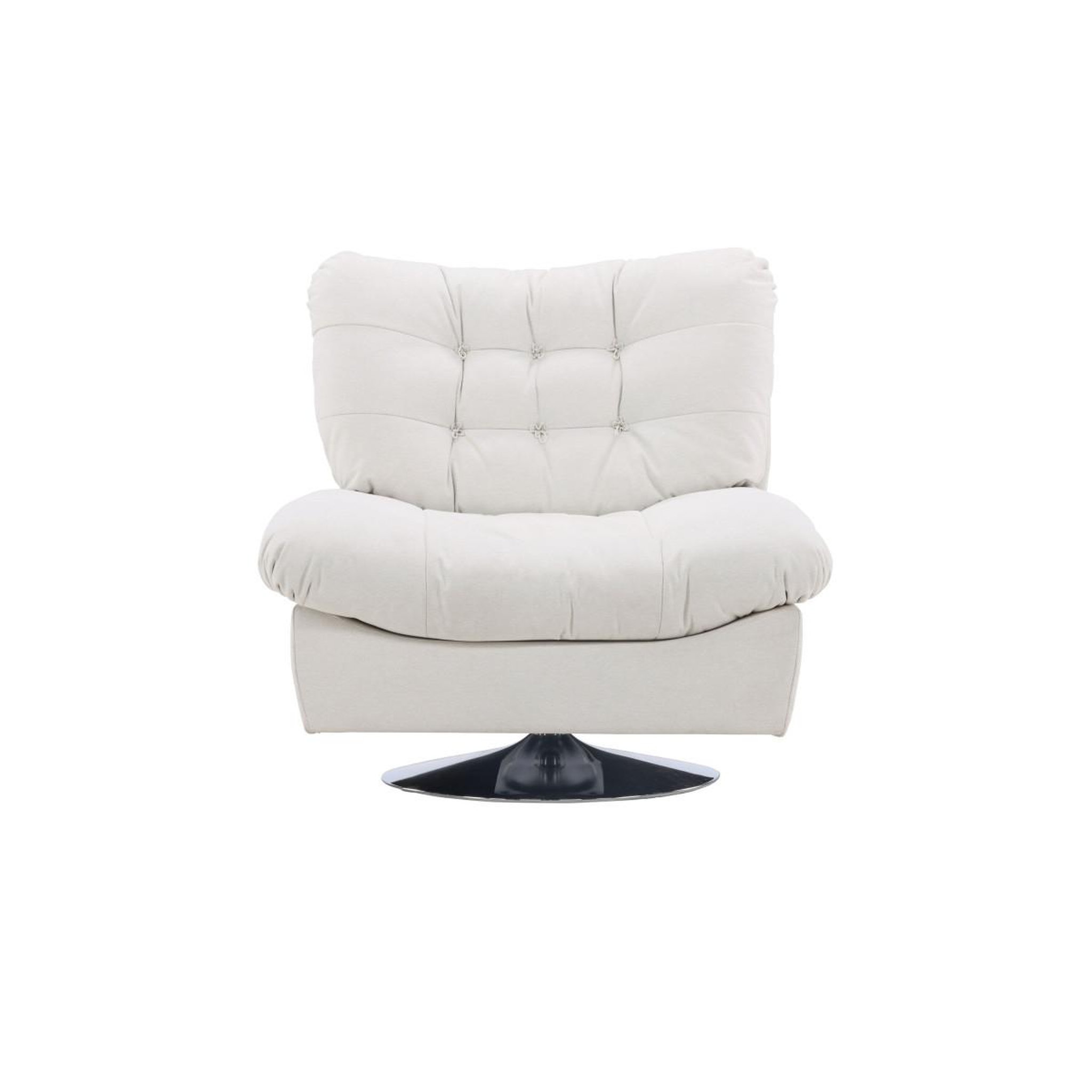Voir la diapositive 4 : Paris Prix Fauteuil design  florens  108cm blanc cassé