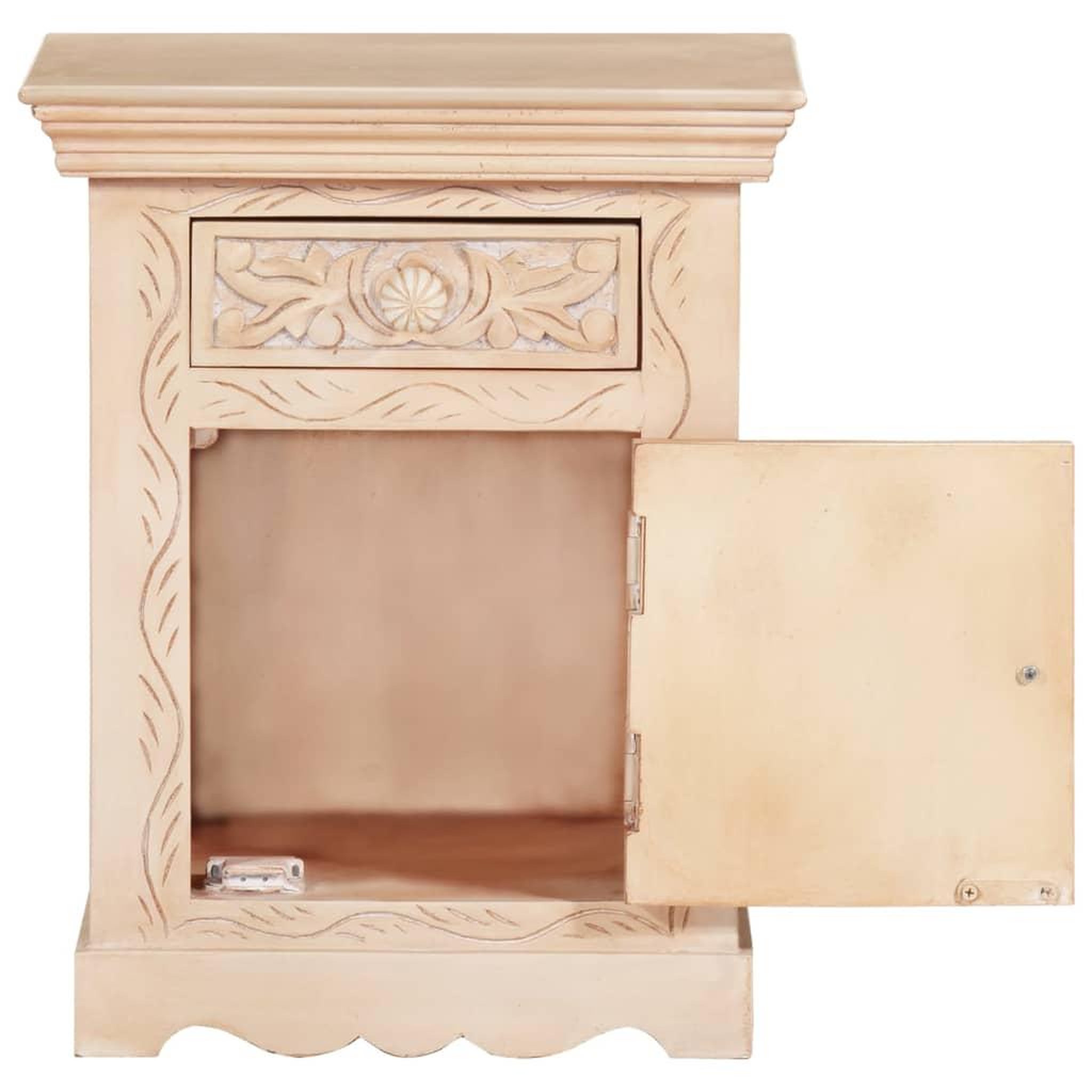 Voir la diapositive 4 : VIDAXL Table de chevet 40x30x50 cm Bois de manguier massif