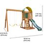 Voir la diapositive 7 : Kidkraft Aire de jeux avec toboggan - Bois - H2,41m - AINSLEY 