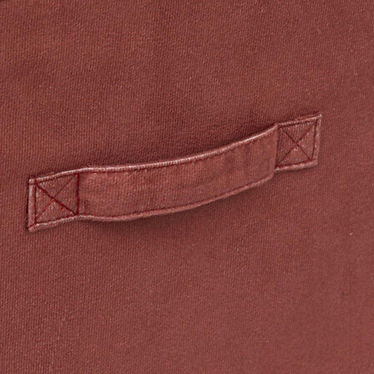 TOILINUX Lot de 6 boîtes de rangement en velours MIX 'N MODUL - L.31 x l.31 x H.31 cm - Terre de sienne