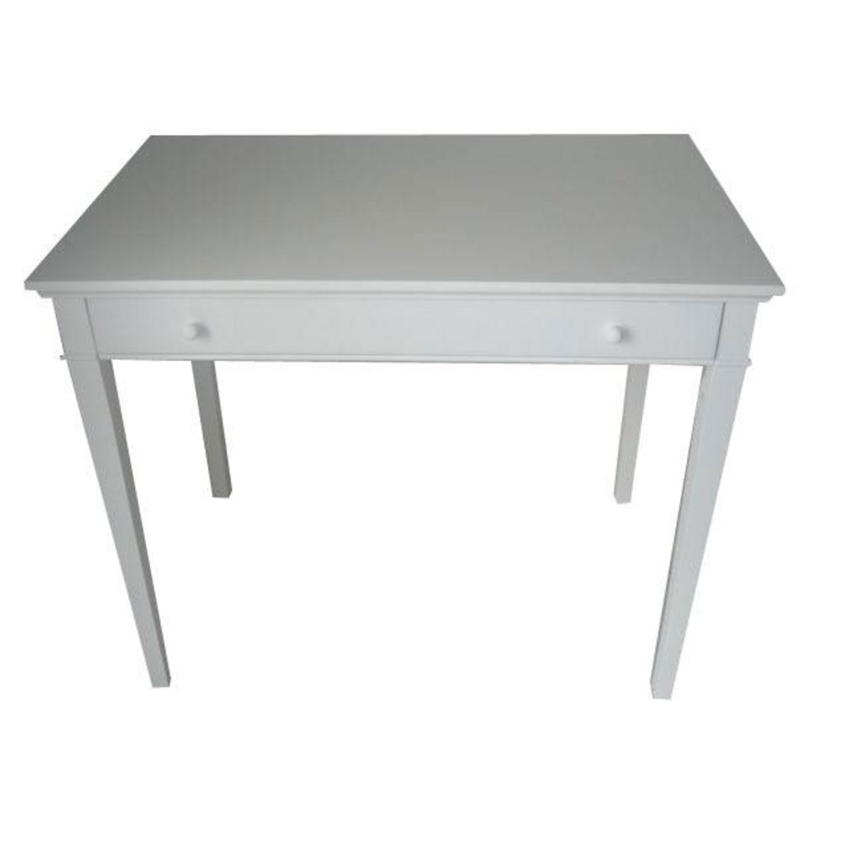Habitat et Jardin Console - Table guéridon - Coloris Blanc - 1 tiroir