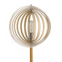 Voir la diapositive 6 : HOMCOM Lampadaire sur Pied Circulaire 40 W Max. Abat-Jour bois naturel clair dim. Ø 38 x 160 cm