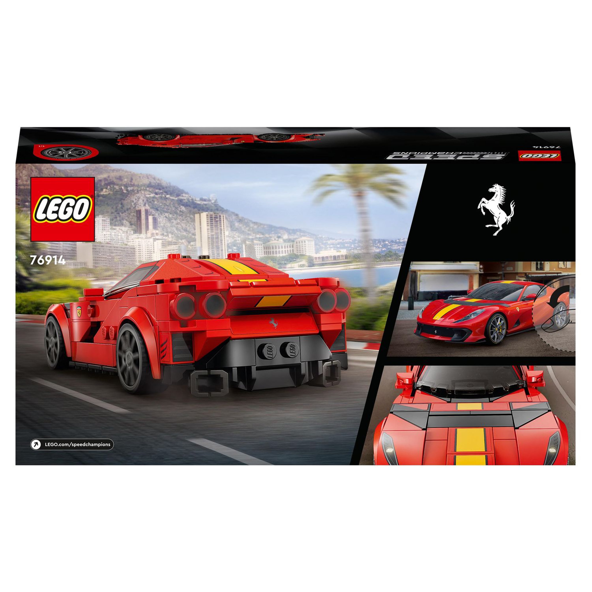 Voir la diapositive 9 : LEGO Speed Champions 76914 - Ferrari 812 Competizione, Kit de Maquette de Voiture de Sport, Série 2023, Set de Véhicule à Collectionner