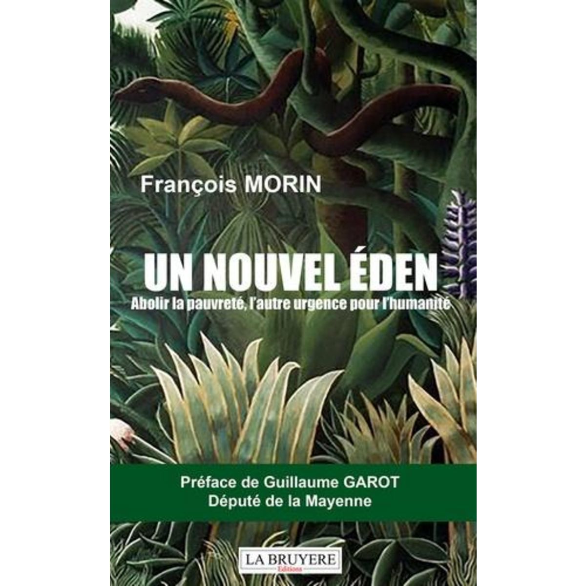 UN NOUVEL EDEN. ABOLIR LA PAUVRETE, L'AUTRE URGENCE POUR L'HUMANITE, Morin François