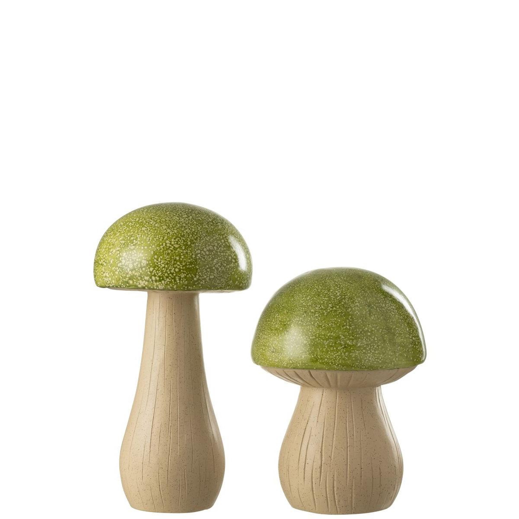 Voir la diapositive 2 : J-LINE Lot de 2 champignons extérieur  pasquale  48cm vert
