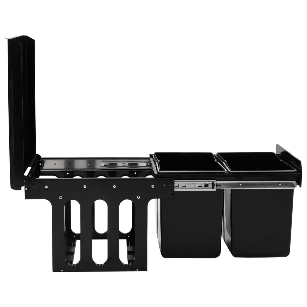 VIDAXL Poubelle amovible de cuisine Fermeture en douceur 36 L