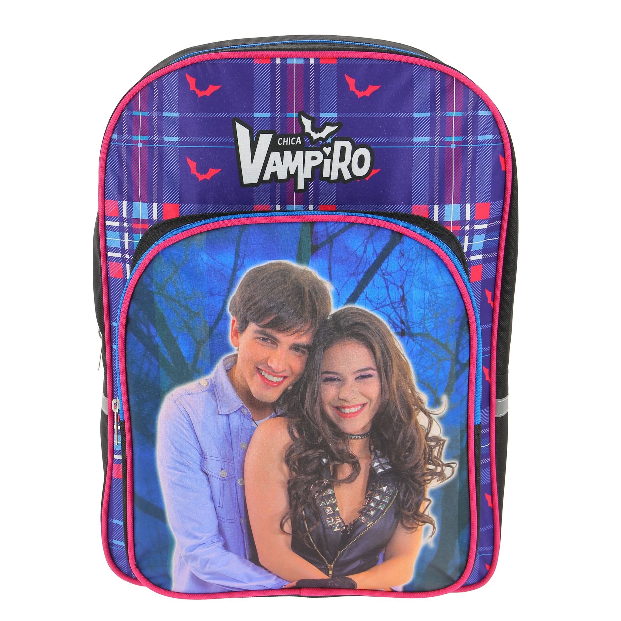 Sac Bandoulière Personnalisé Chica Vampiro - Noir, Polyester, Pour Enfant Unisexe