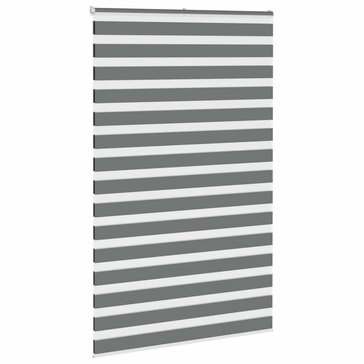VIDAXL Store zebre gris fonce largeur du tissu 145,9 cm polyester