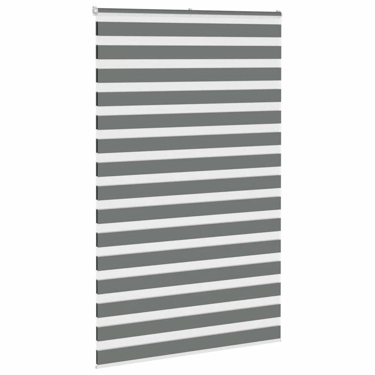 VIDAXL Store zebre gris fonce largeur du tissu 145,9 cm polyester