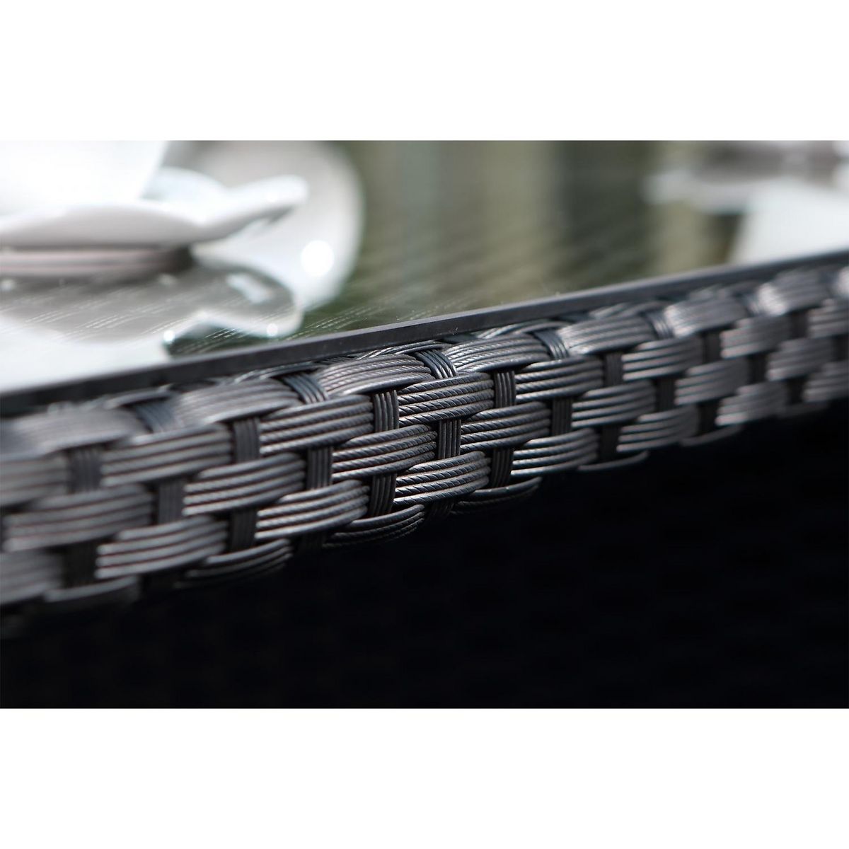 CONCEPT USINE Miami 6 noir-blanc + housse de protection MIAMI