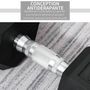 Voir la diapositive 5 : HOMCOM Haltère courte poids 15 Kg - entraînement musculaire & haltérophilie - acier caoutchouc noir