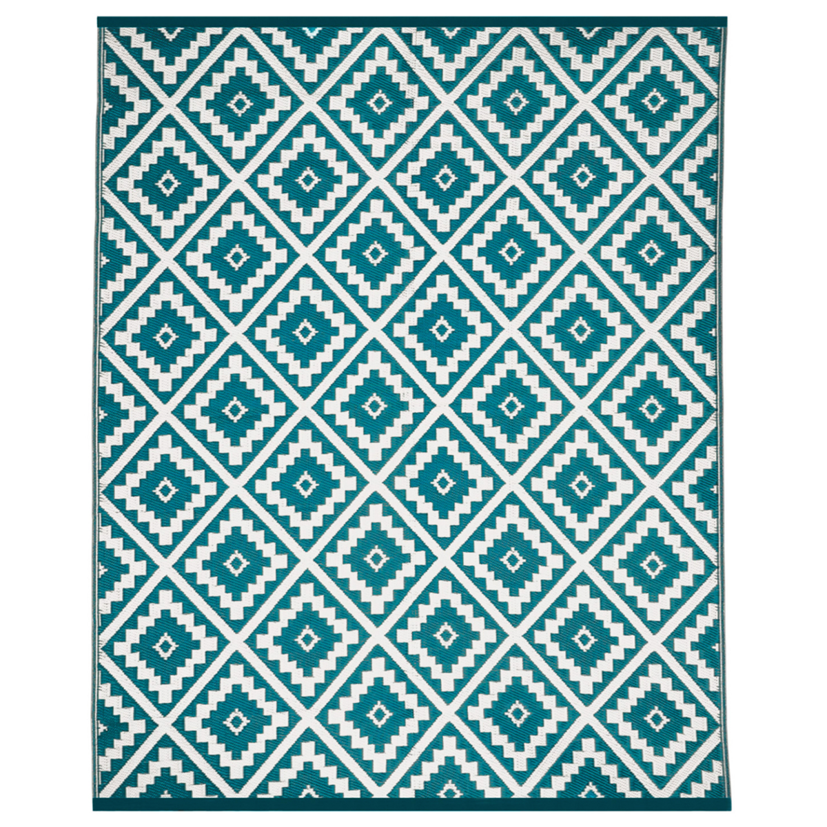 ID MARKET Tapis extérieur BAHAMAS bleu canard 270 x 470 CM