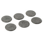 Paris Prix Lot de 6 Dessous de Verre  Marbra  10cm Gris