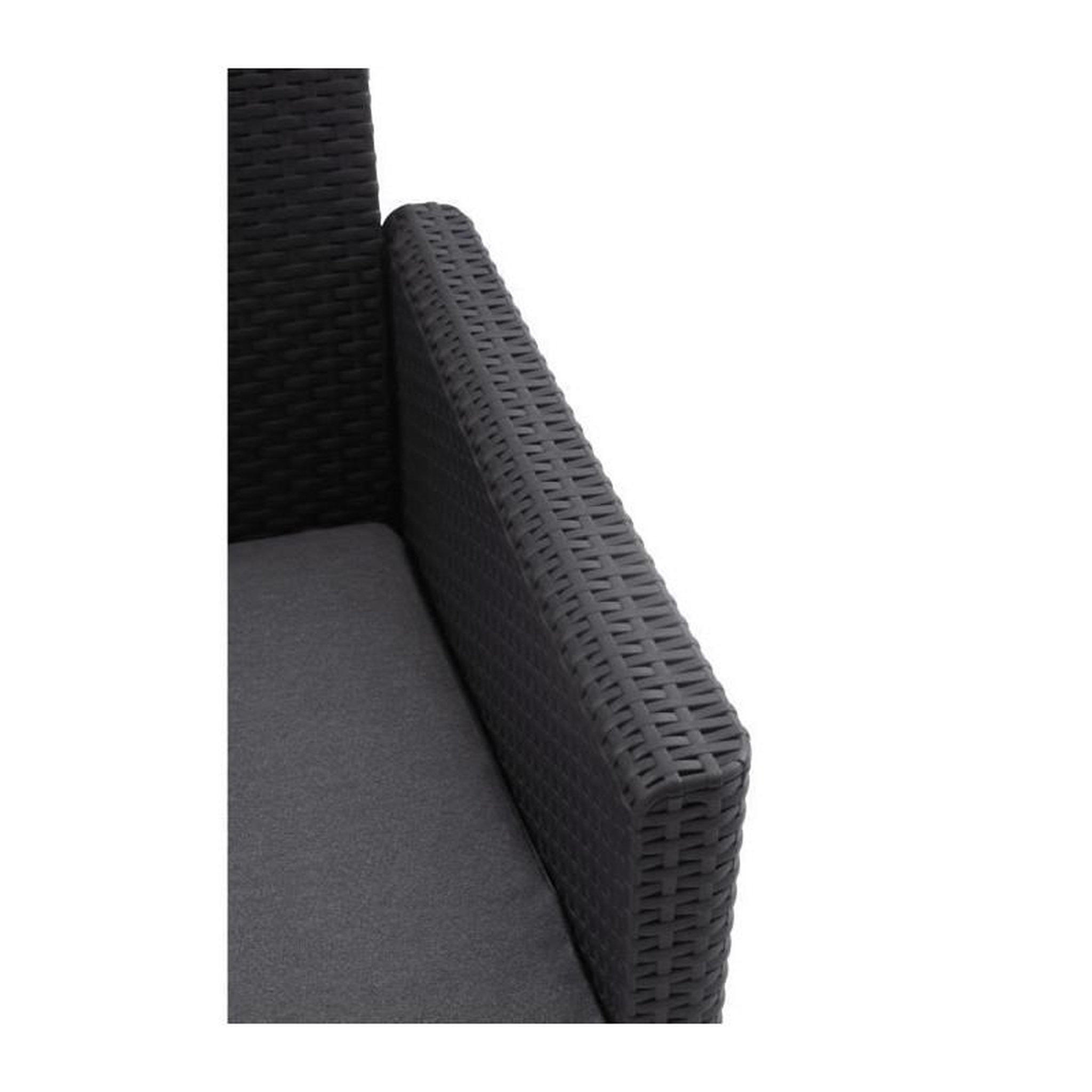 Voir la diapositive 6 : Keter Salon de jardin modulable en résine imitation rotin tressé - Noir - KETER - 4 personnes - MARIE