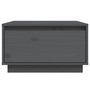 Voir la diapositive 3 : VIDAXL Table basse Gris 55x56x32 cm Bois massif de pin