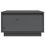 Voir la diapositive 3 : VIDAXL Table basse Gris 55x56x32 cm Bois massif de pin