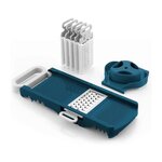 Arthur Martin Mandoline pliable - ARTHUR MARTIN - AMM530 - 6 en 1 - 3 Lames de râpes et 3 lames de coupes légumes - Acier inoxydable