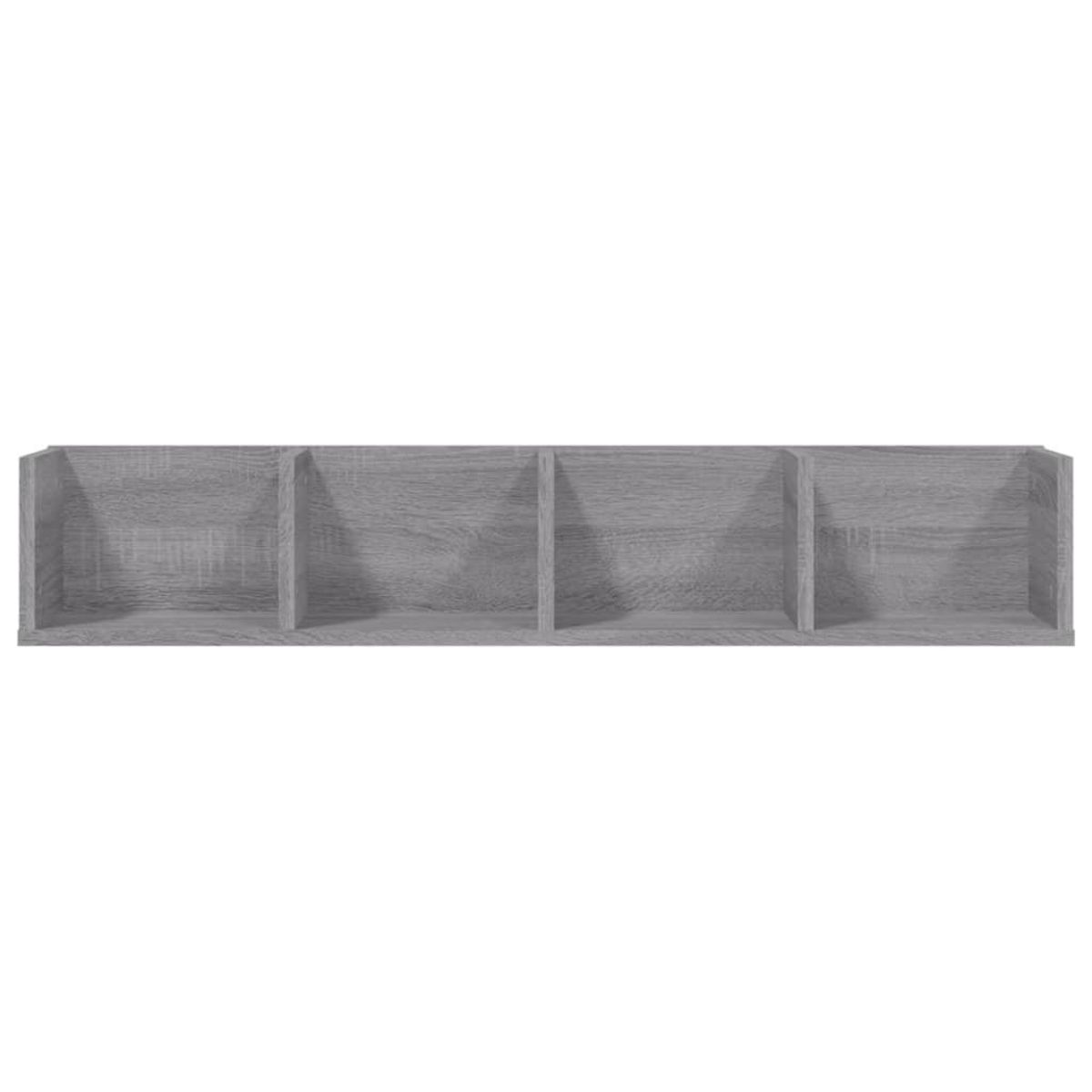 VIDAXL Etagere murale a CD Sonoma gris 100x18x18 cm Bois d'ingenierie