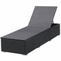Voir la diapositive 4 : VIDAXL Chaises longues avec coussins lot de 2 Resine tressee Noir