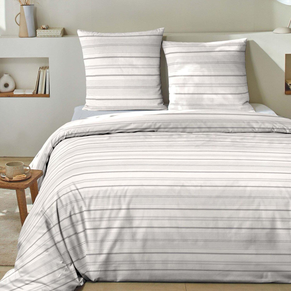 Home collection Parure Housse De Couette 100 %coton 57 Sansa