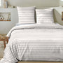 Voir la diapositive 2 : Home collection Parure Housse De Couette 100 %coton 57 Sansa