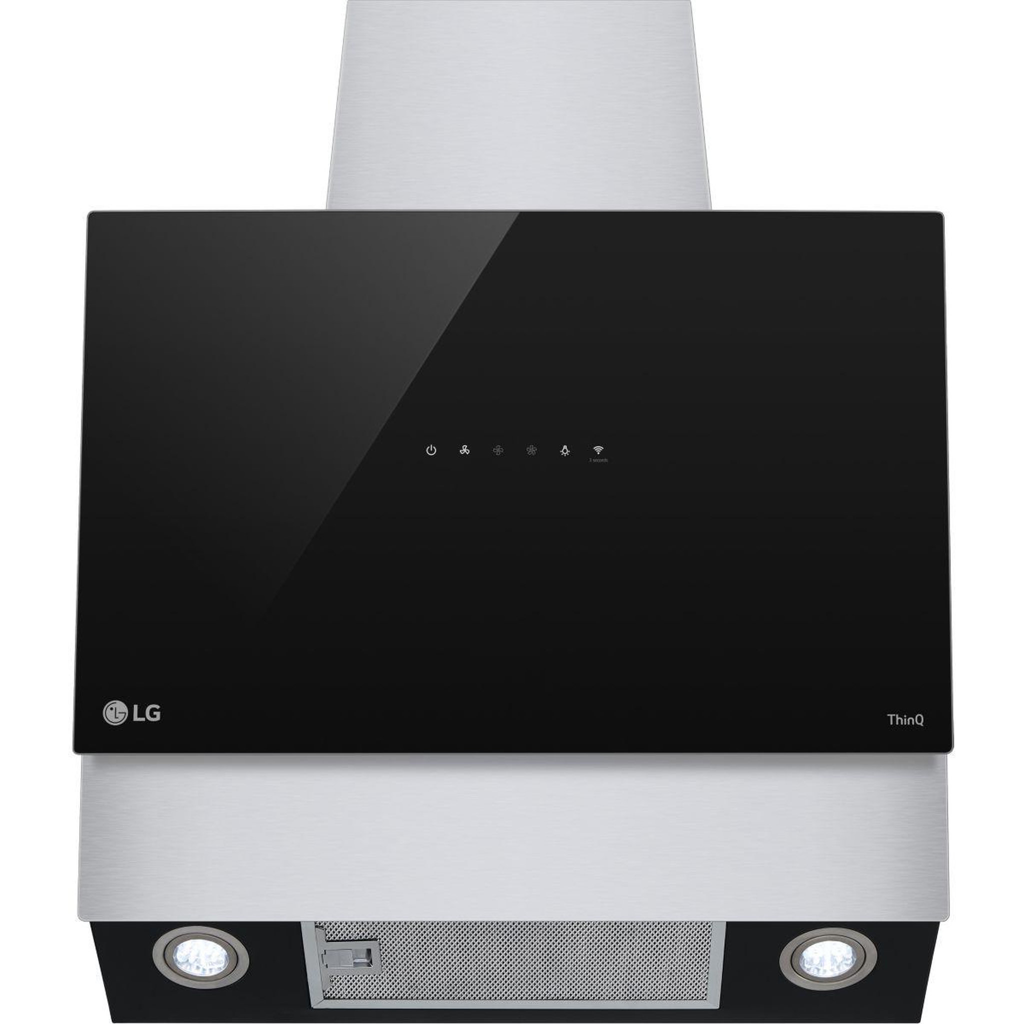 Voir la diapositive 2 : LG Hotte décorative murale inclinée hcez2428b thinq