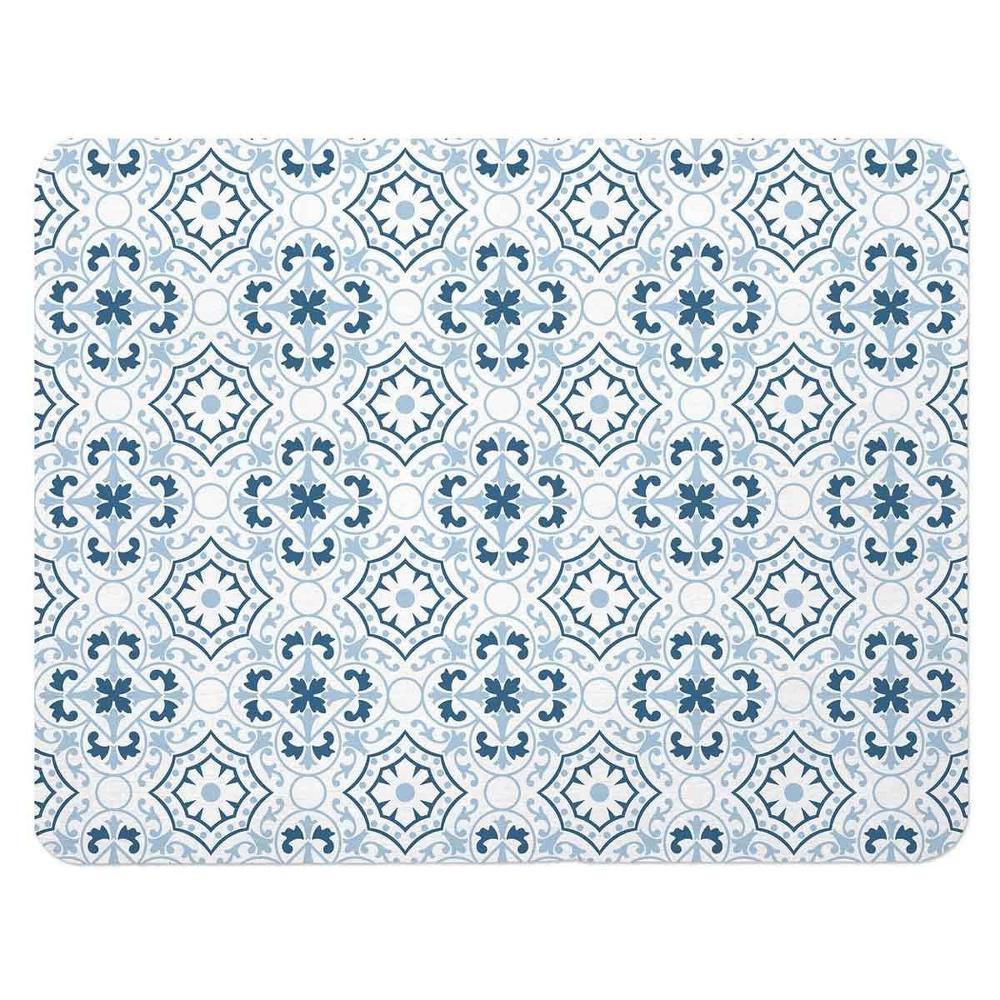Douceur d'Intérieur Tapis de bain à motifs  atlanta  40x60cm bleu
