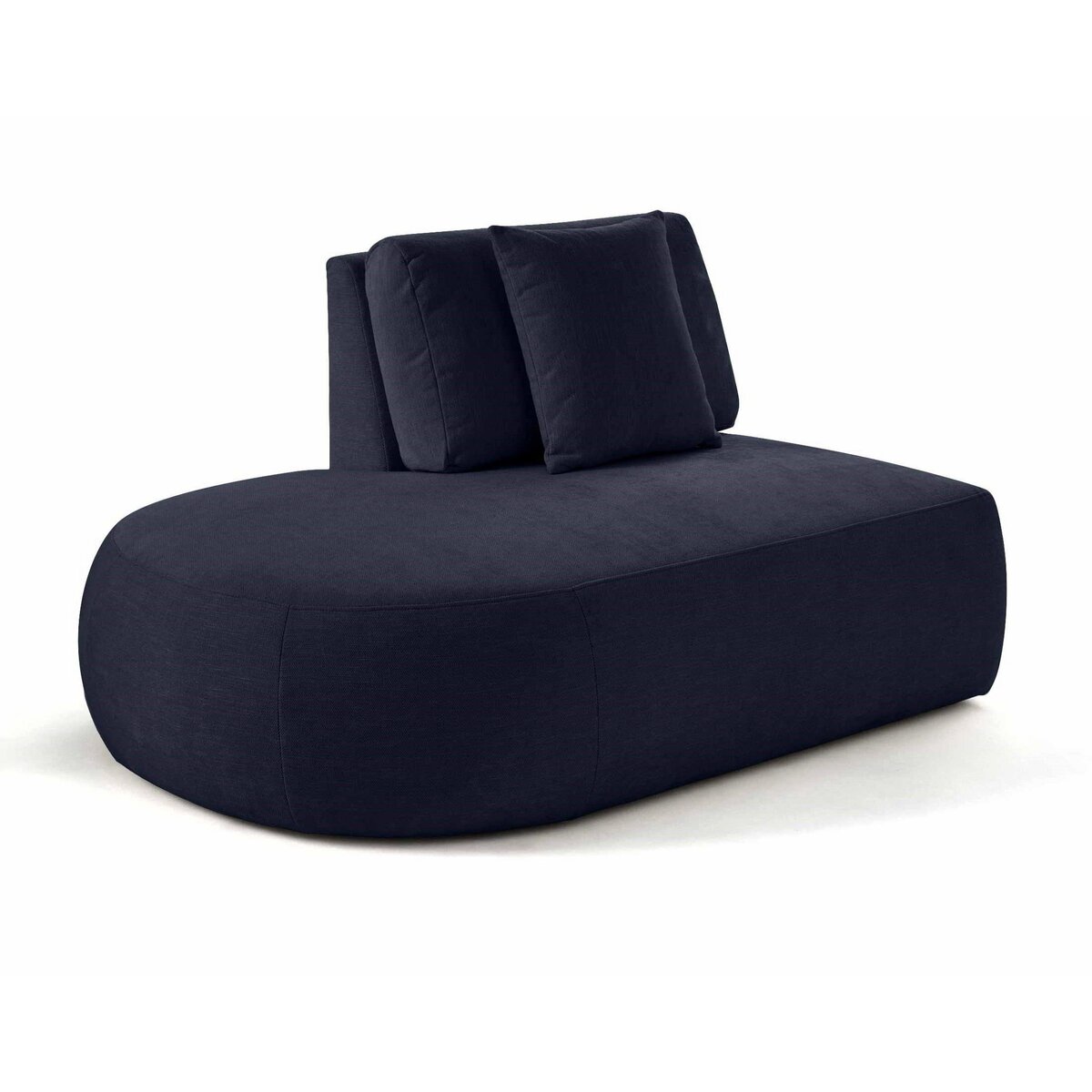 LISA DESIGN Santorini - module d'assise gauche - en tissu texturé