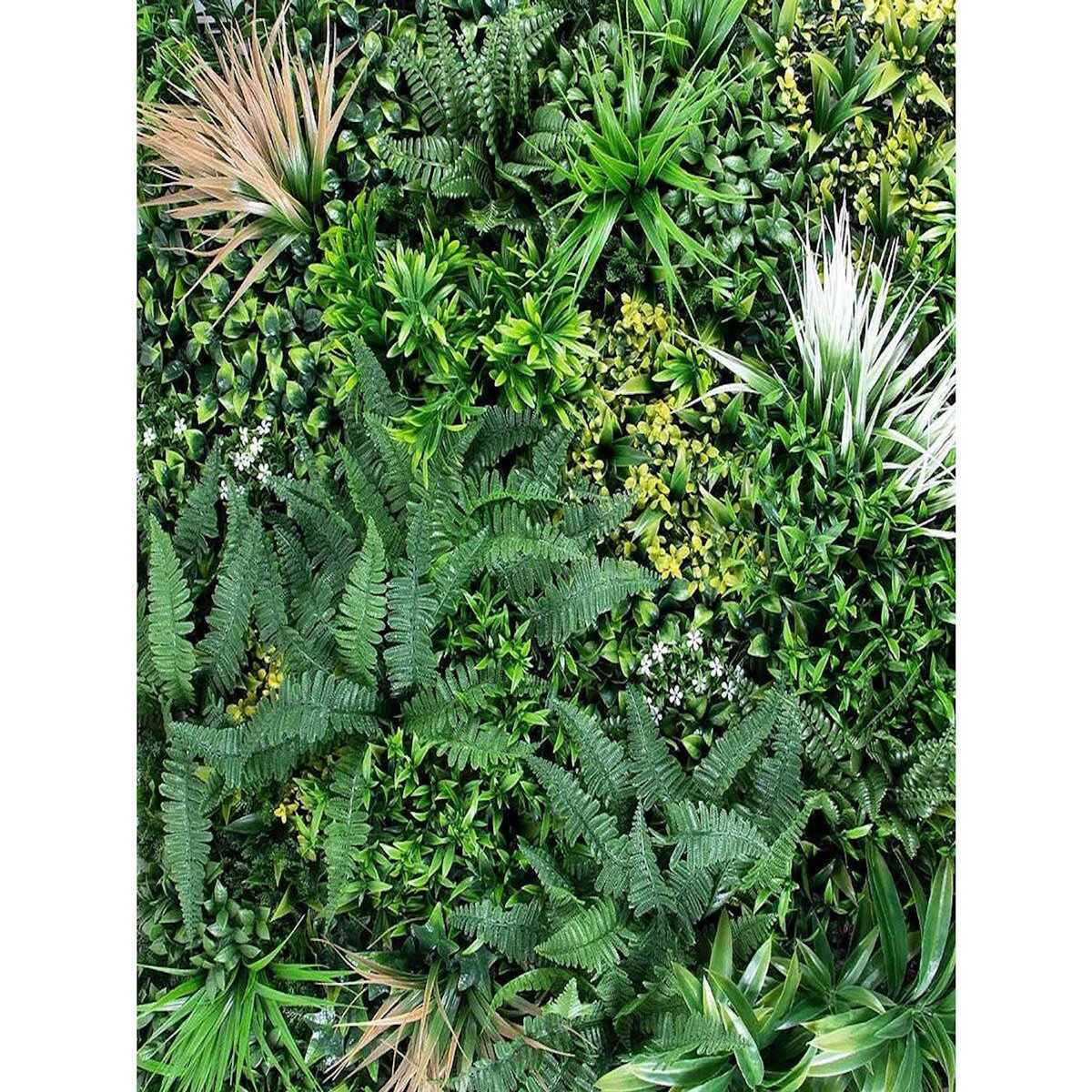 Habitat et Jardin Panneau végétal -   Vertical Sauvage    - Lot de 4 - 1.00 x 1.00 m - Vert