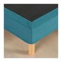 Voir la diapositive 4 : DEKO DREAM Sommier tapissier - 160x200 cm - Bleu turquoise - Kit - DEKO DREAM Eazyx