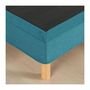 Voir la diapositive 4 : DEKO DREAM Sommier tapissier - 160x200 cm - Bleu turquoise - Kit - DEKO DREAM Eazyx