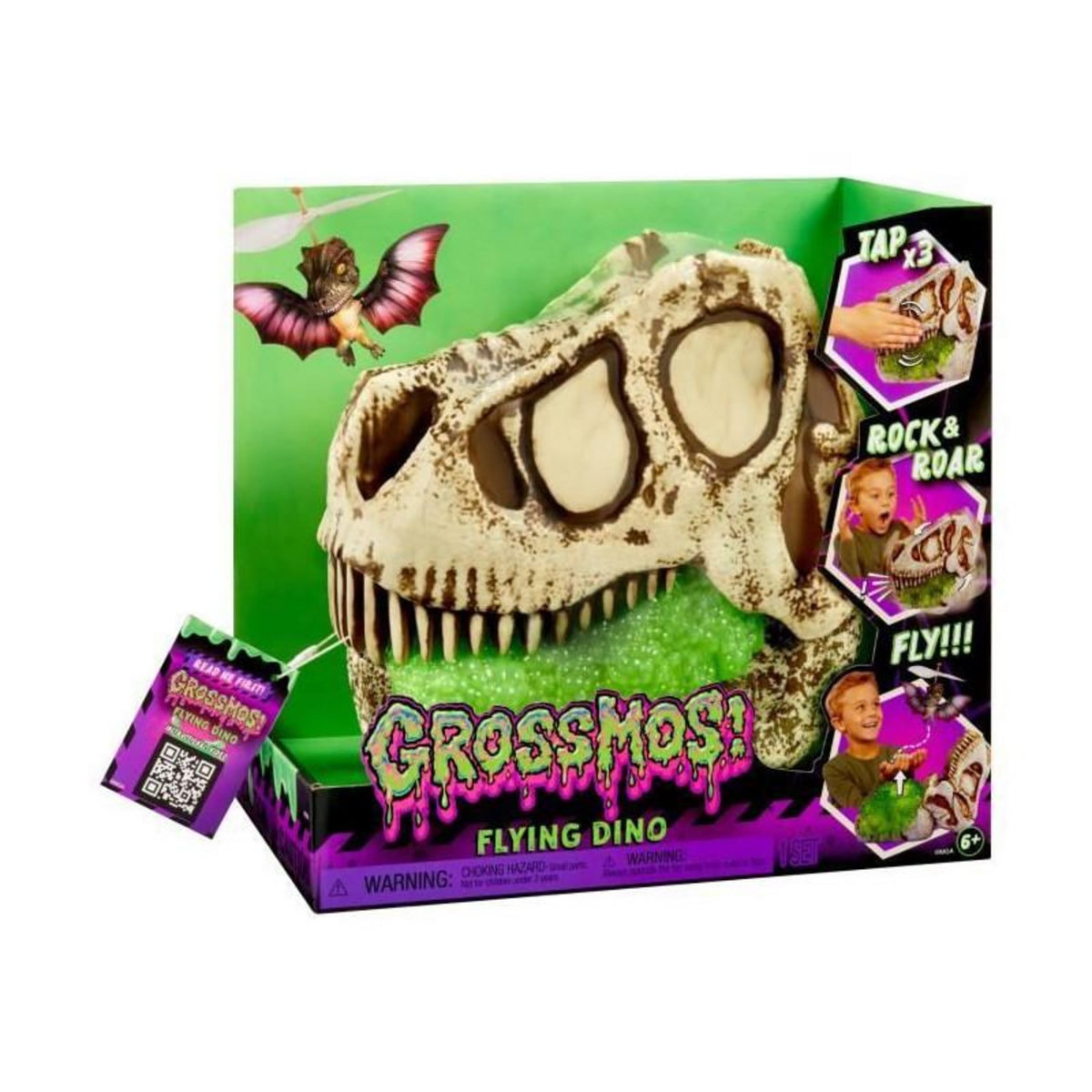 L.O.L. SURPRISE! GrossMos Flying - Découvre ton dinosaure volant - Bleu - 3 modeles a collectioner