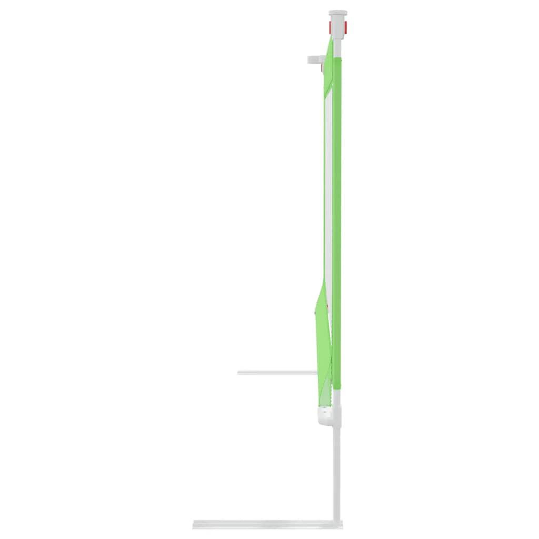 Voir la diapositive 5 : VIDAXL Barriere de securite de lit d'enfant Vert 100x25 cm Tissu