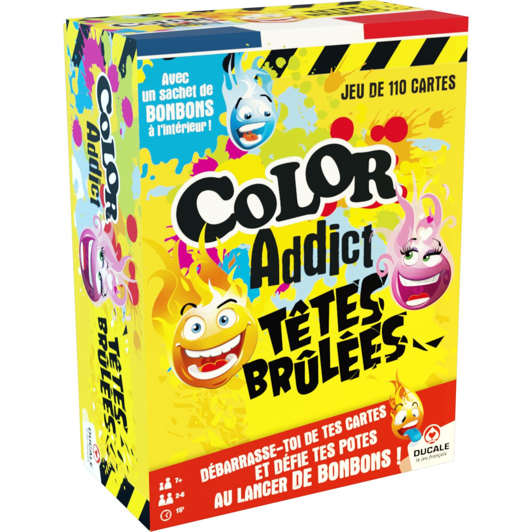 Voir la diapositive 1 : CARTAMUNDI Jeu color adict Têtes brûlées