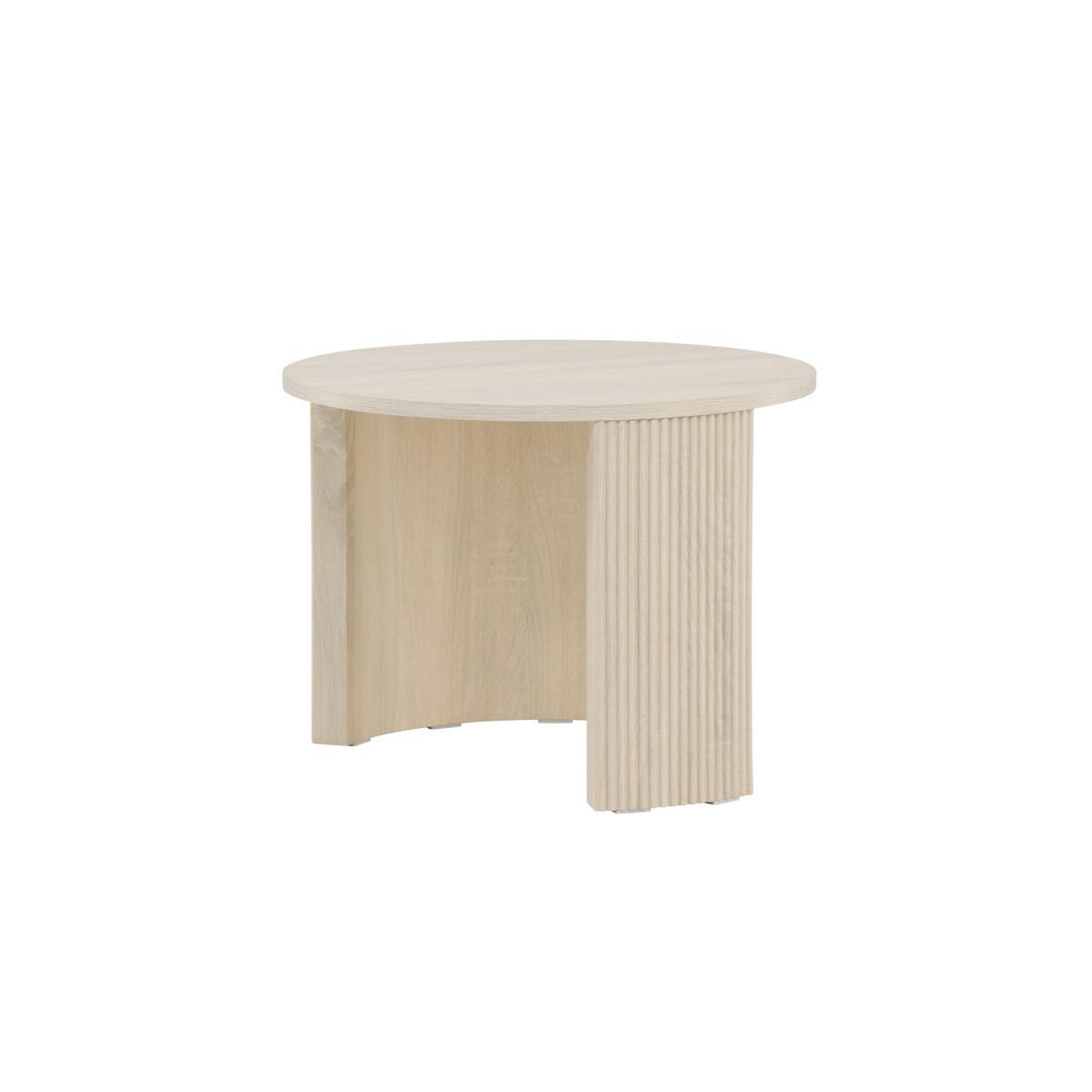 Voir la diapositive 3 : Paris Prix Table basse nervurée  bristol  60cm naturel