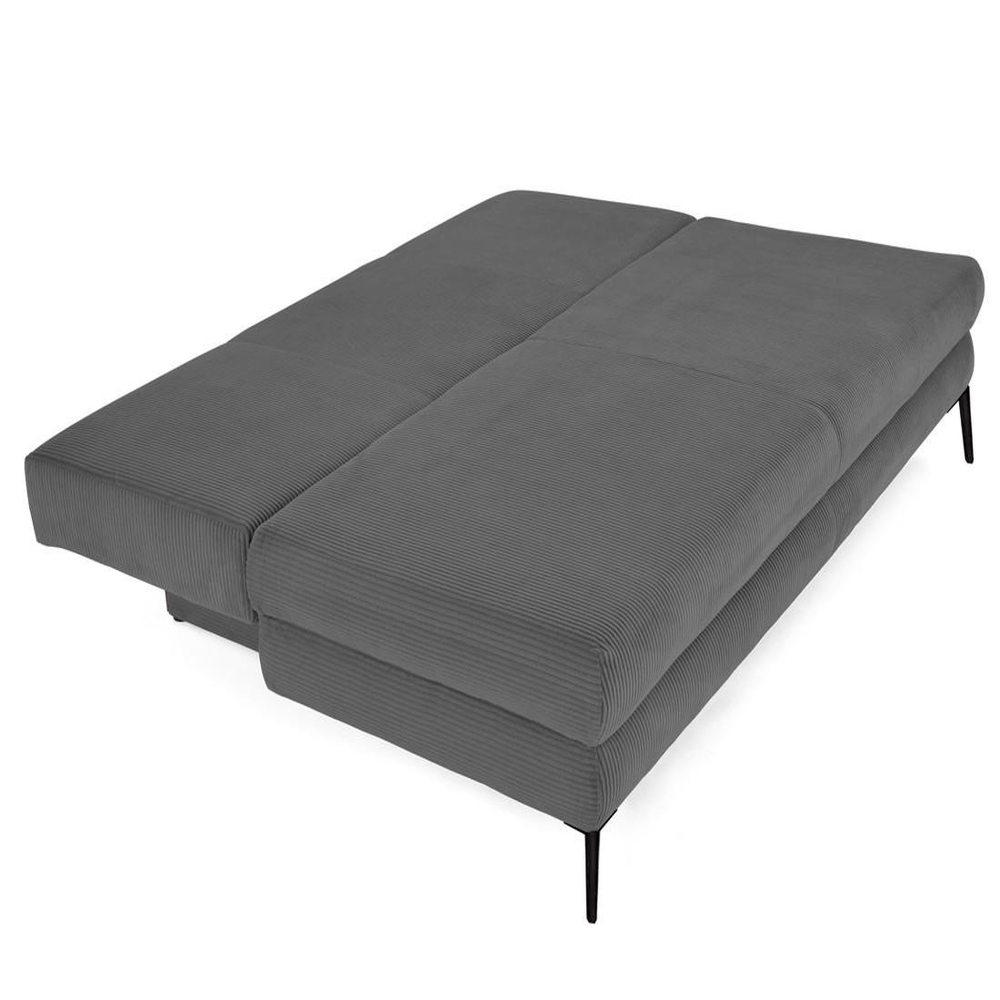 Voir la diapositive 2 : BEST MOBILIER Elton - canapé 3 places convertible avec coffre en velours côtelé