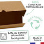 Voir la diapositive 4 : SCRAPCOOKING 2 boîtes en carton pour bûche de Noël 35 x 11 x 11 cm