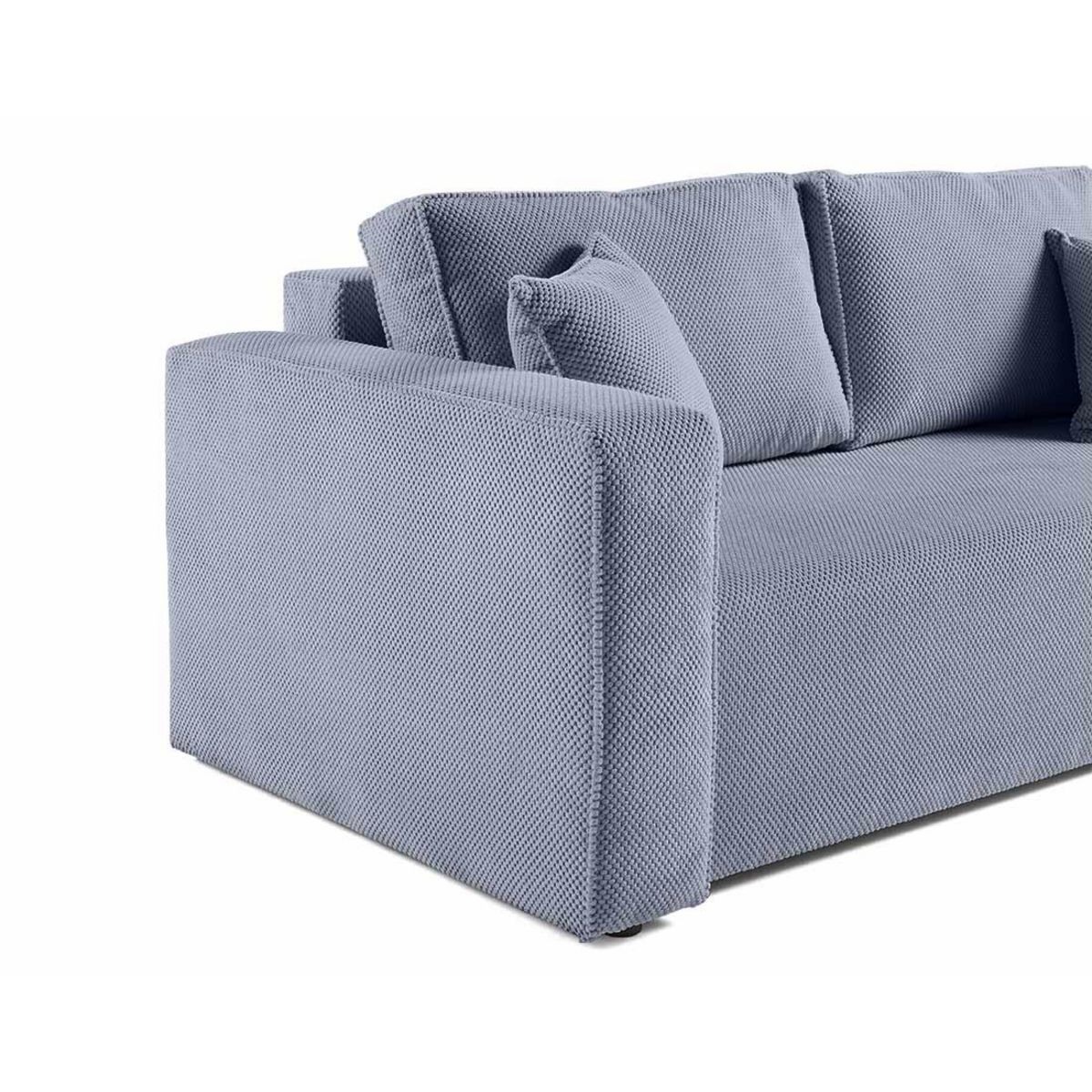 BEST MOBILIER Topaze - canapé droit 2 places - en velours texturé