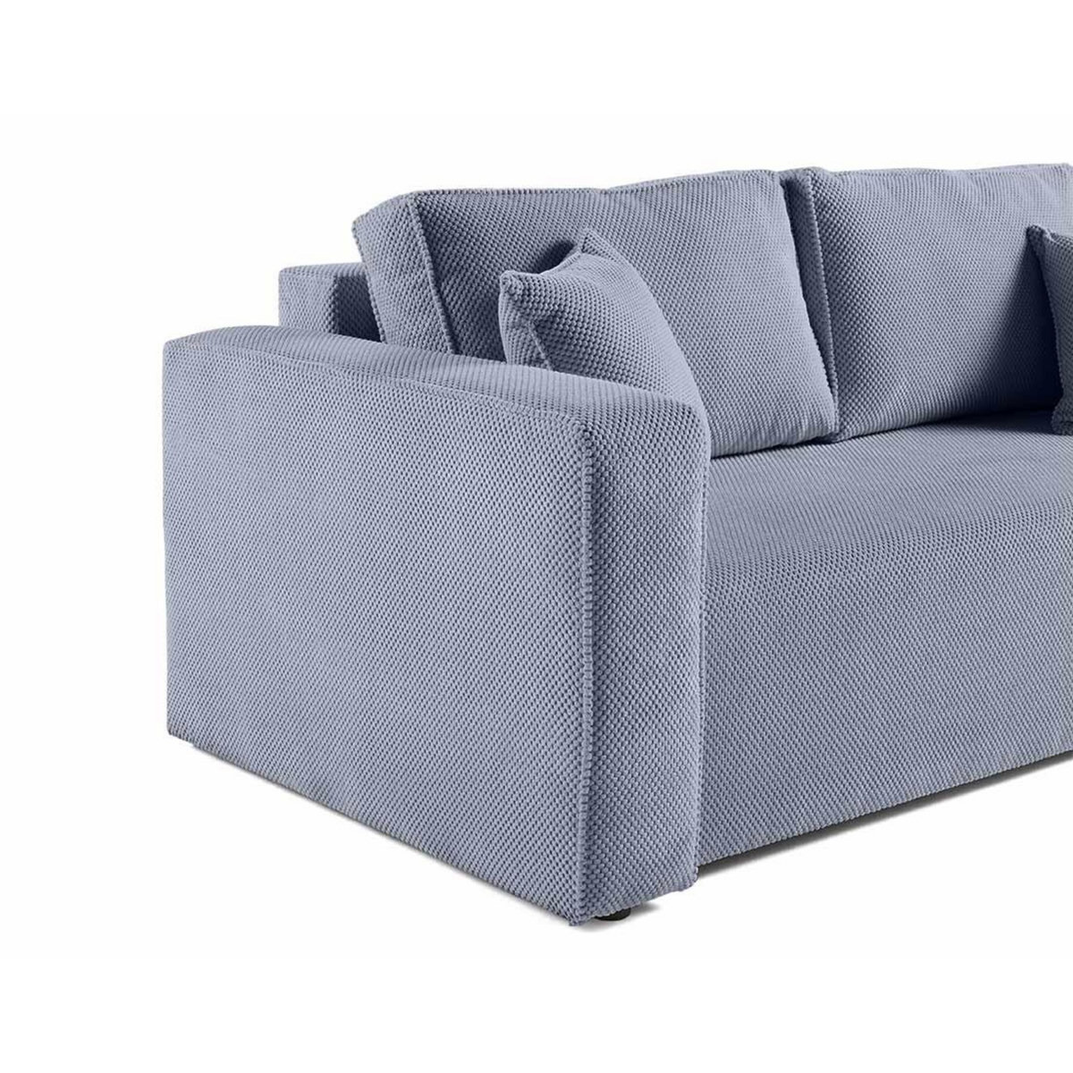 BEST MOBILIER Topaze - canapé droit 2 places - en velours texturé