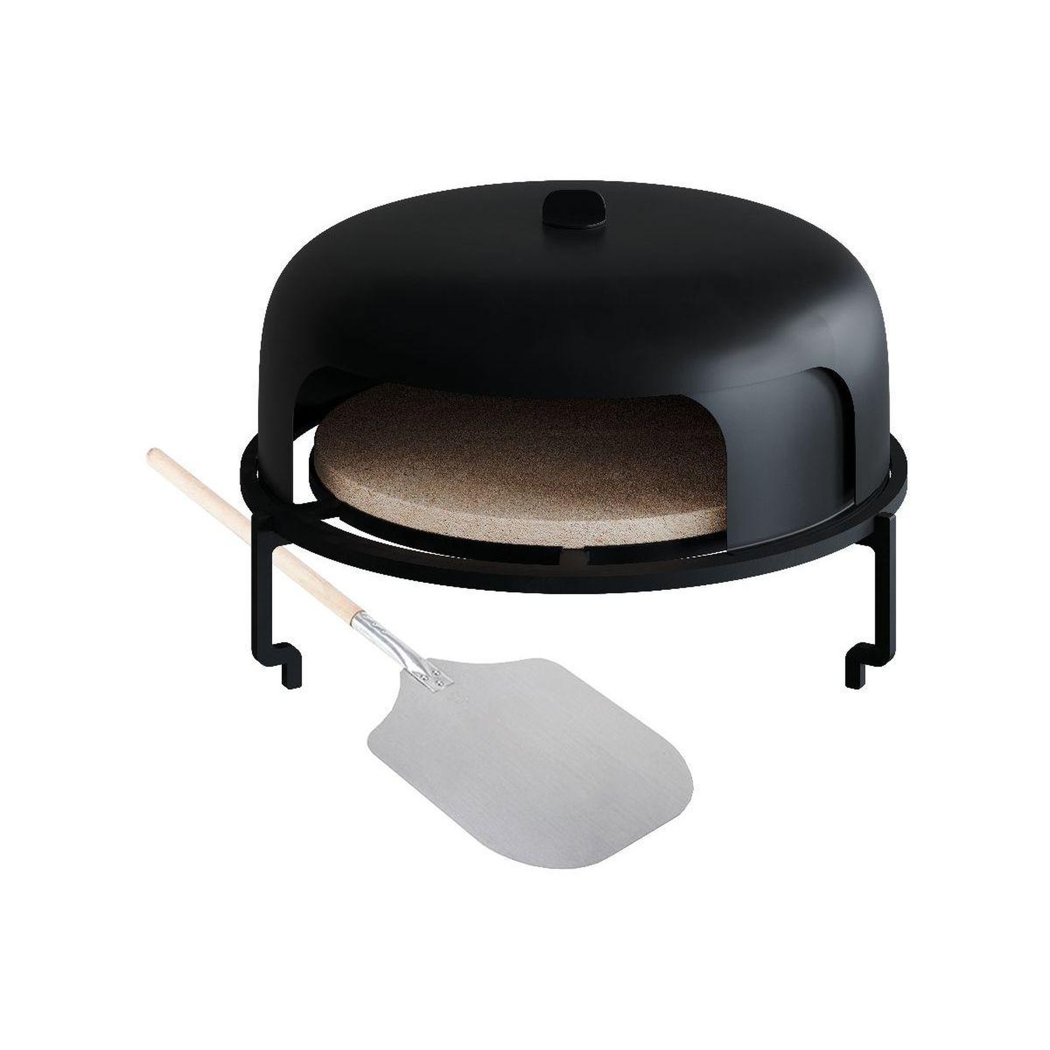 OFYR Grille barbecue oa-po-85 (oven 100 avec pelle + pierre à pizza)