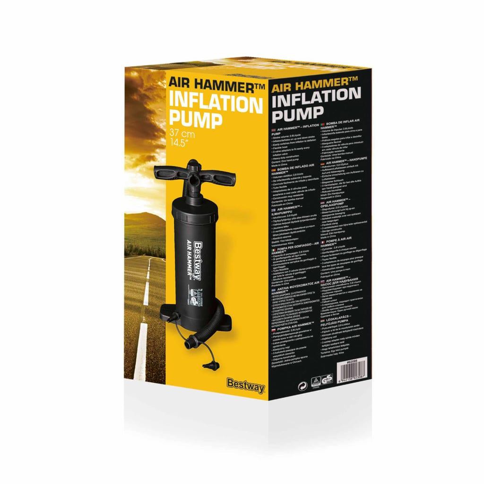 Voir la diapositive 5 : BESTWAY Bestway Pompe de gonflage Air Hammer Noir