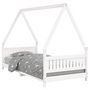 Voir la diapositive 2 : VIDAXL Cadre de lit pour enfants blanc 90x200 cm bois de pin massif