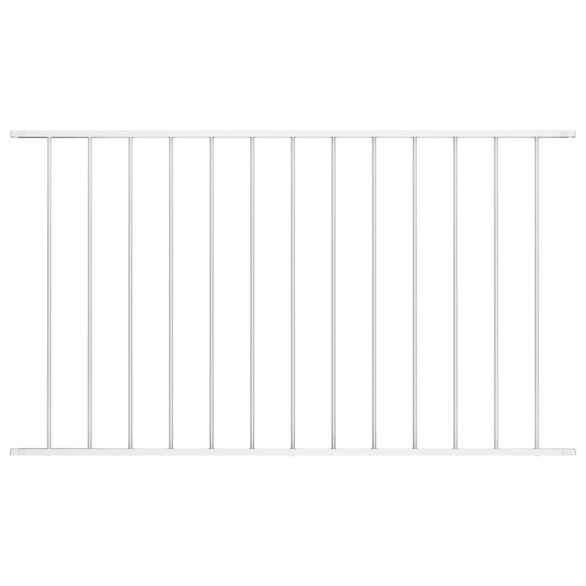 VIDAXL Panneau de cloture Acier enduit de poudre 1,7x0,75 m Blanc