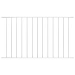 VIDAXL Panneau de cloture Acier enduit de poudre 1,7x0,75 m Blanc